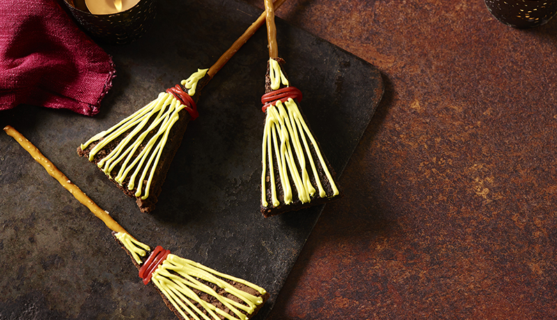 Halloween Broomstick Brownies