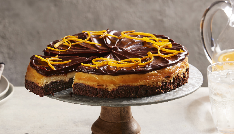 Chocolate & Orange Brownie Cheesecake Gateau