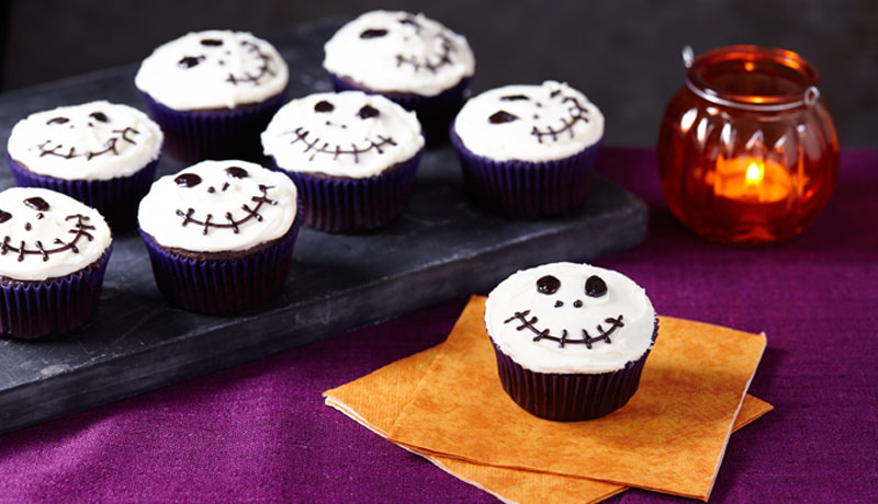 Chocolate Skeleton Cupcakes