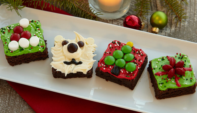 Christmas Brownie Squares