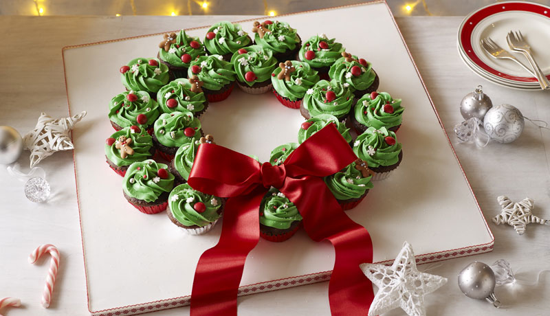 Christmas Cupcake Wreath Recipe