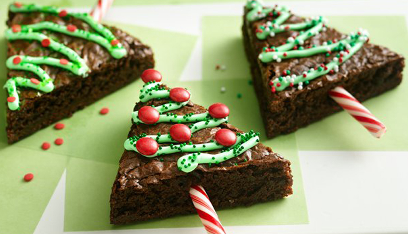 Christmas Tree Brownies Recipe