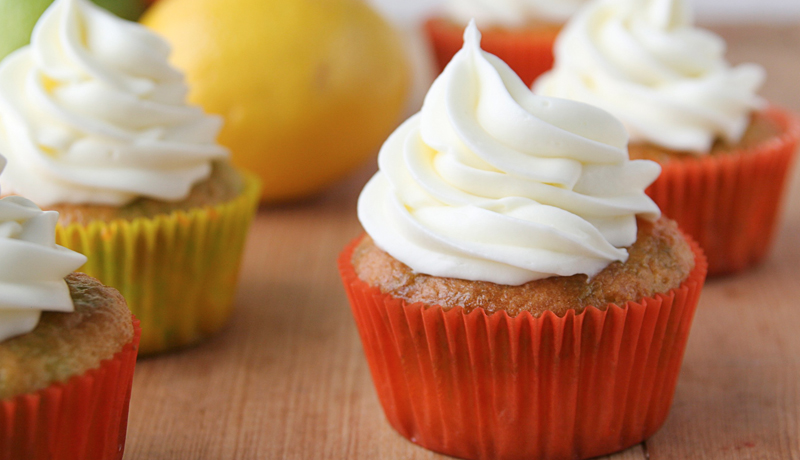 Lemon Cupcakes Recipe with Lime and Orange