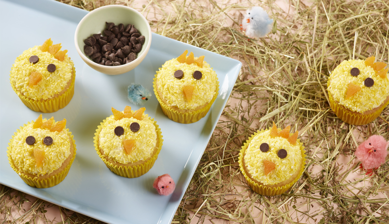 Easter Chick Cupcakes