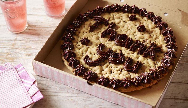 Giant Chocolate Chip Cookie with Message