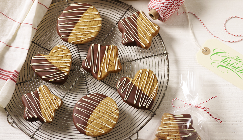 Gingerbread and Chocolate Hazelnut Cookies