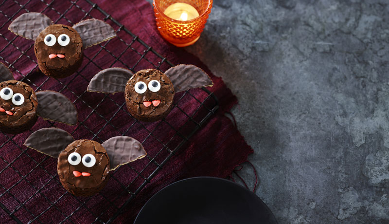 Halloween Brownie Bats