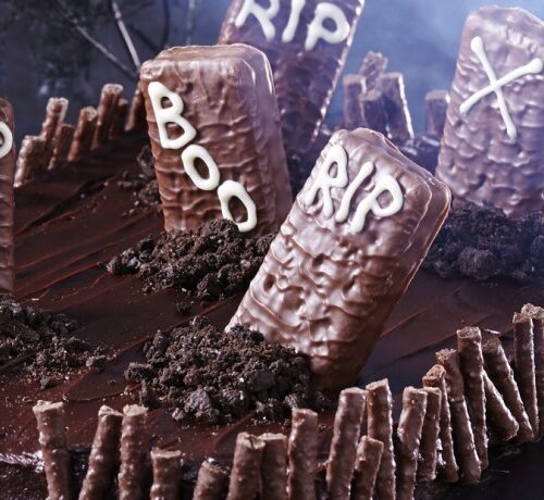 Halloween Graveyard Brownies