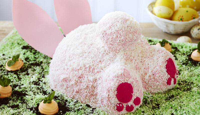 Hide-and-Seek Easter Bunny Cake