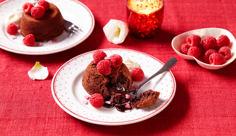 Molten Brownie Puddings