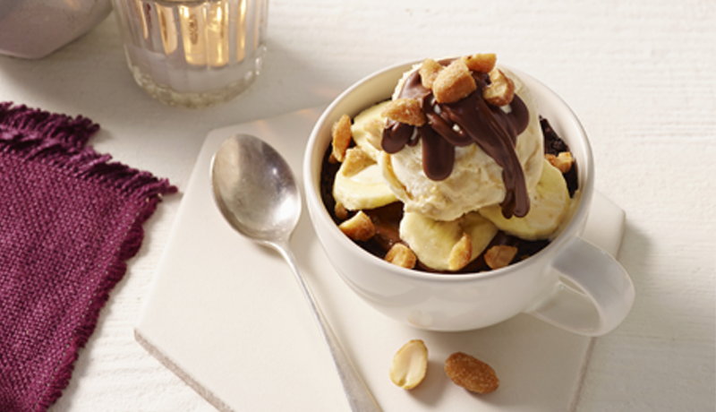 Peanut Butter Banana Mug Brownie Recipe | Betty Crocker