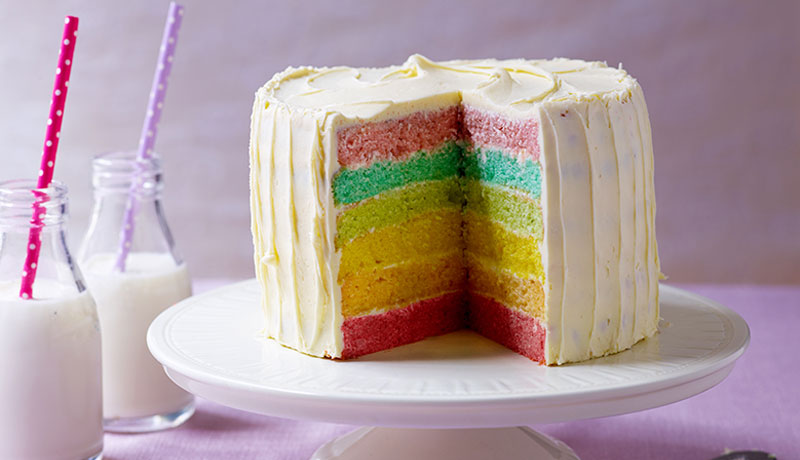 Easy Rainbow Cake