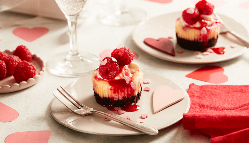 Raspberry Brownie Cheesecake Cups