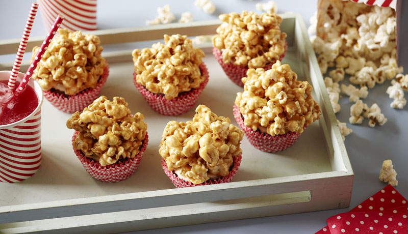 Salted Caramel Popcorn Chocolate Fudge Brownies