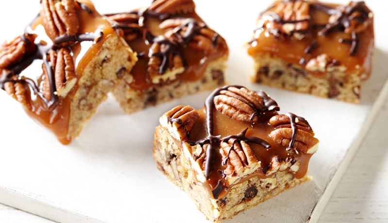 Toffee and Pecan Cookie Squares