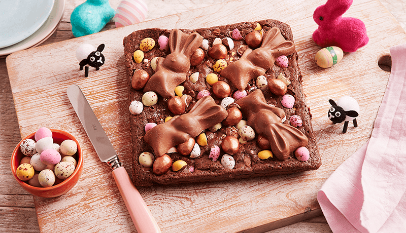 fully loaded easter brownies