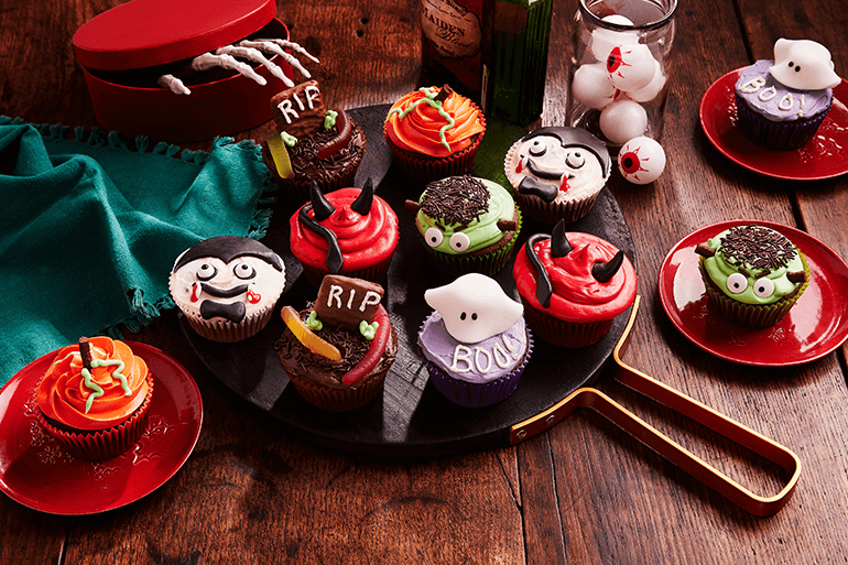 halloween group cupcakes
