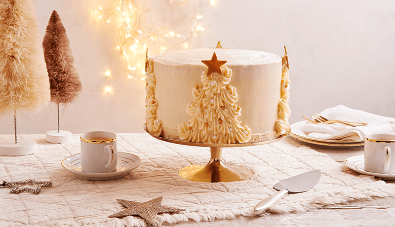 spiced white christmas cake