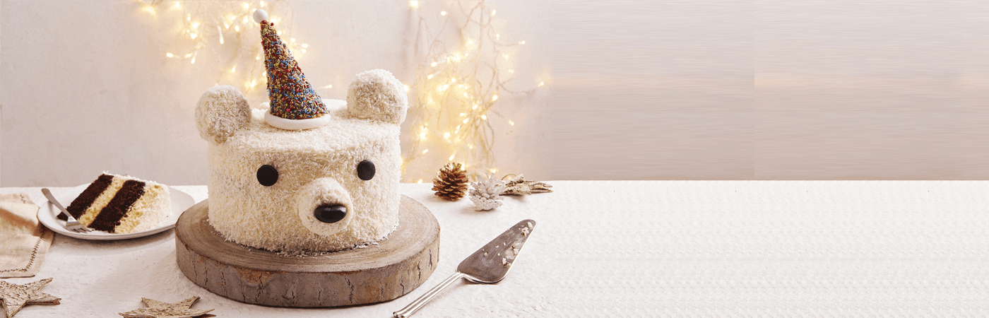 polar bear christmas banner