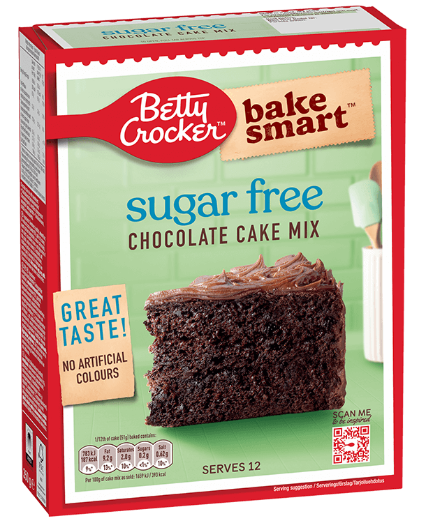 package of sugar free chocolate cake mix serves 12