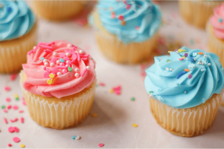 Gender Reveal Cupcakes