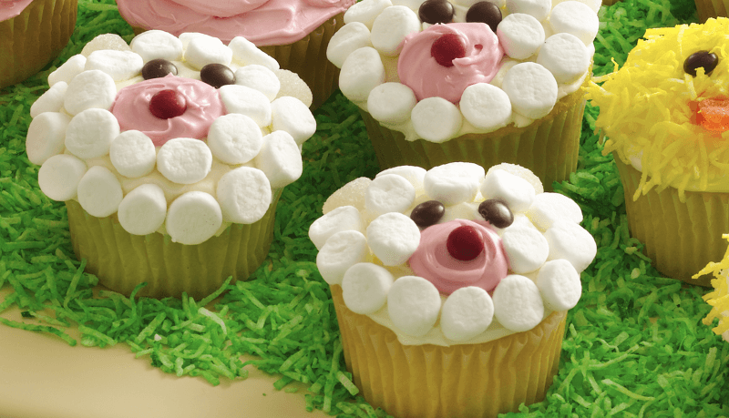 Lamb Shaped Cup Cakes
